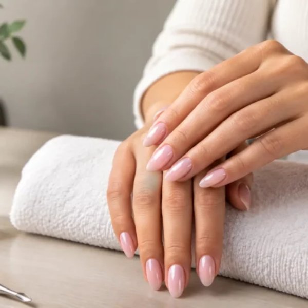Manucure BIAB Guéliz pour des ongles forts