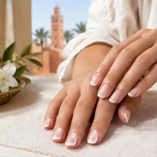 French manucure Marrakech, élégance au naturel
