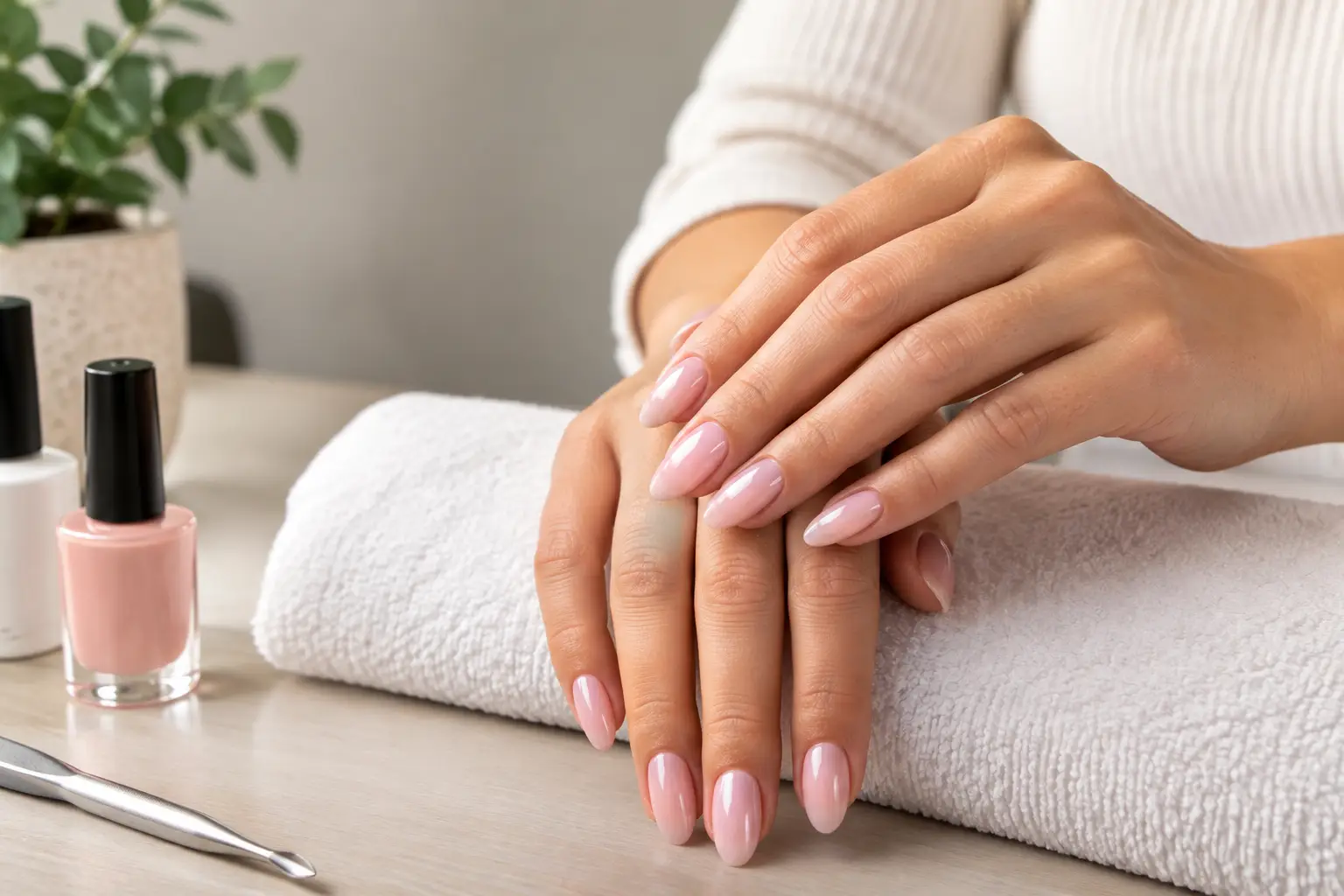 Manucure BIAB Guéliz pour des ongles forts
